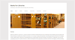Desktop Screenshot of booksforlibraries.com